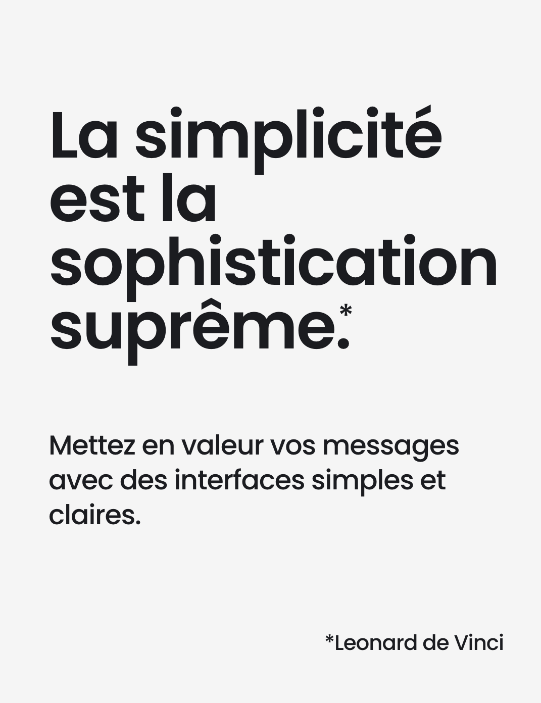 simplicité